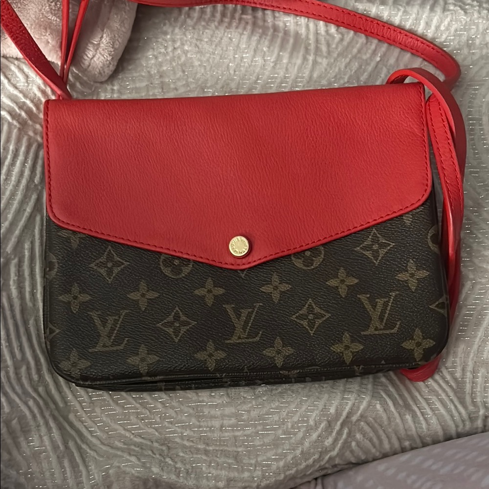 Louis Vuitton Red Monogram Shoulder Bag